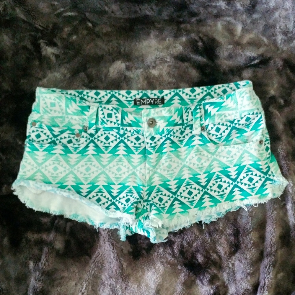 Zumiez Empyre Green Tribal Shorts